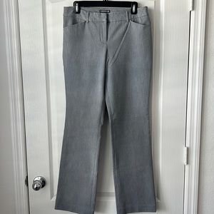 Express Editor Dress Pants - Gray with White Pinstripes